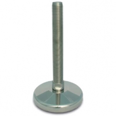 Stainless steel feet – medium load – Stainless steel levelling feet Ø 100, fixed screw, heavy load